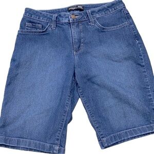 Riders by Lee mid rise Bermuda denim shorts size 6
